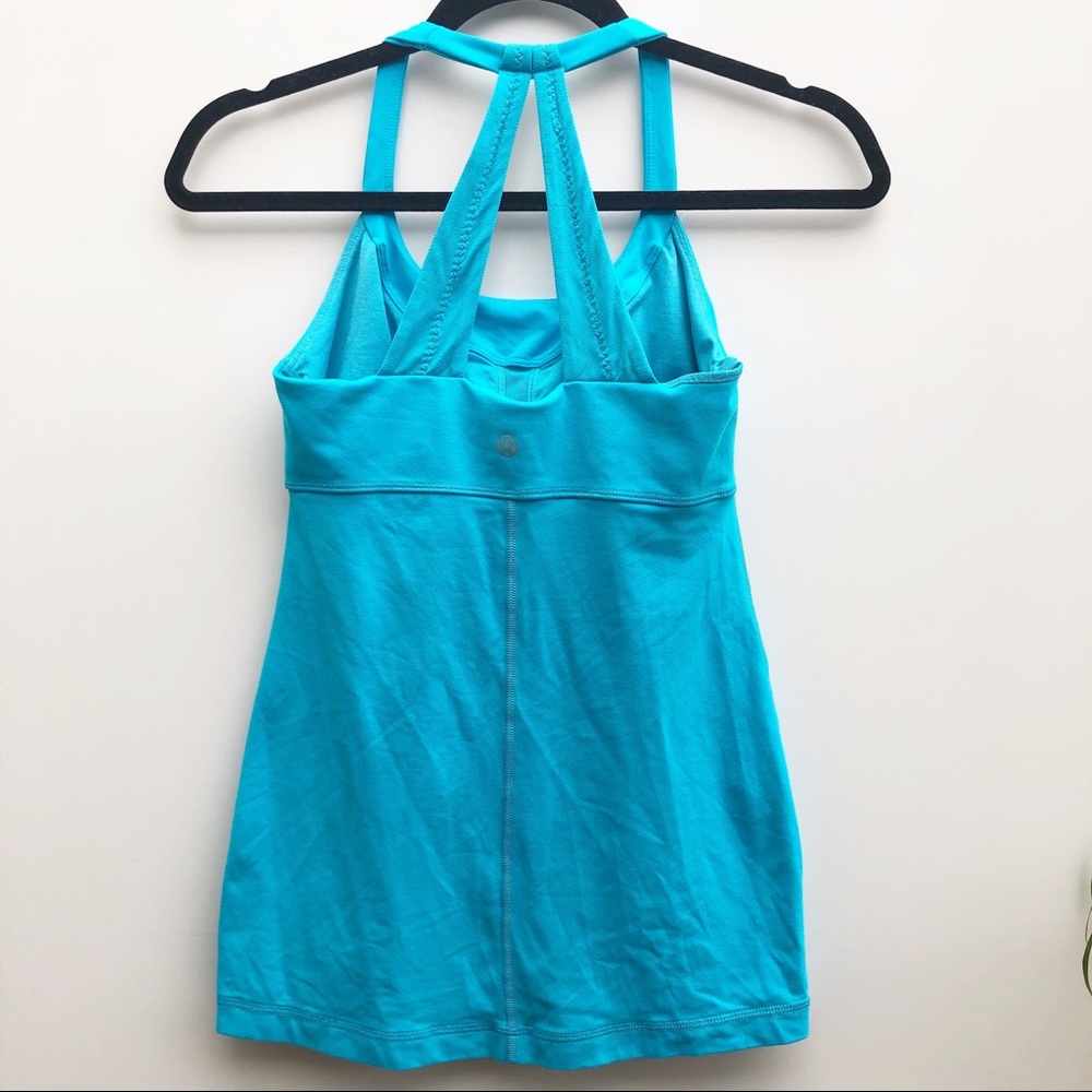 Lululemon light blue workout tank top - Picture 2 of 7